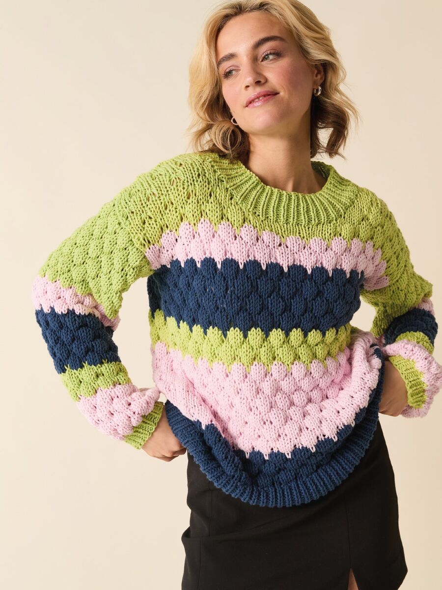 STRIPES BUT BETTER SWEATER KNITTING PATTERN IN SIRDAR STORIES CHUNKY 10872