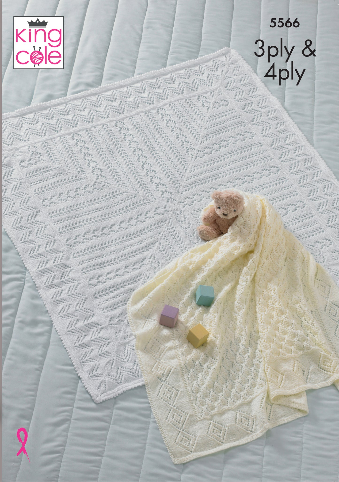 Baby Blankets Knitted in Comfort 3Ply 5566