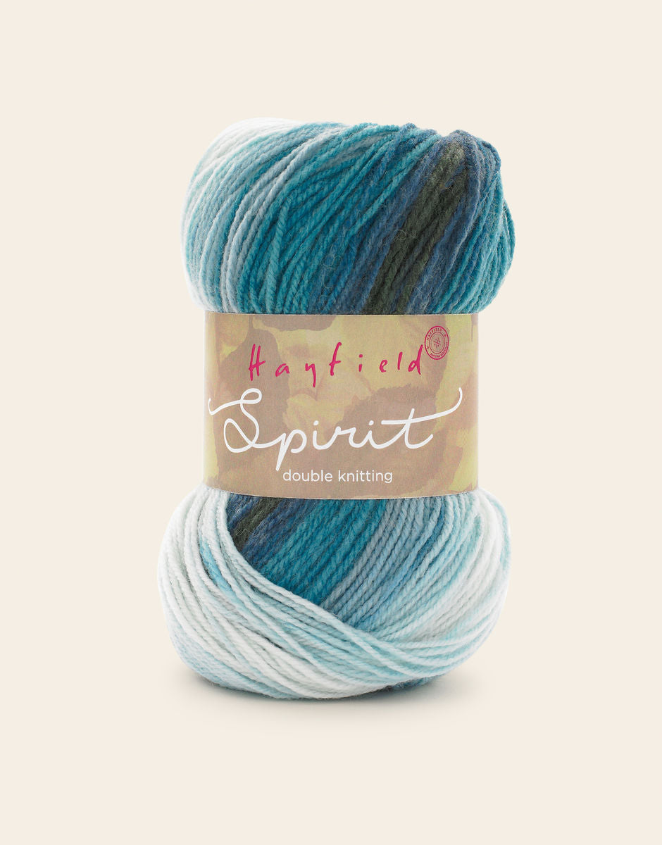 HAYFIELD SPIRIT DK, 100G
SELF PATTERNING YARN