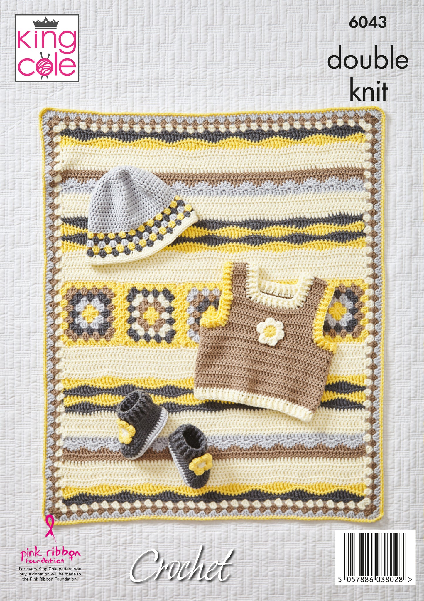 Traditional Baby Set: Crocheted in King Cole Cherished DK 6043