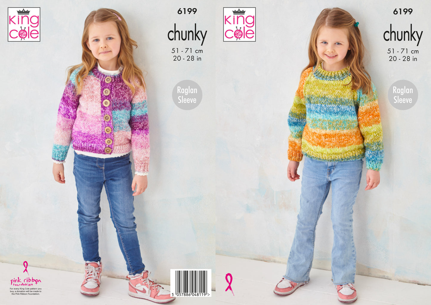 King Cole Cardigan & Sweater Knitted in Hedgerow Chunky Pattern 6199