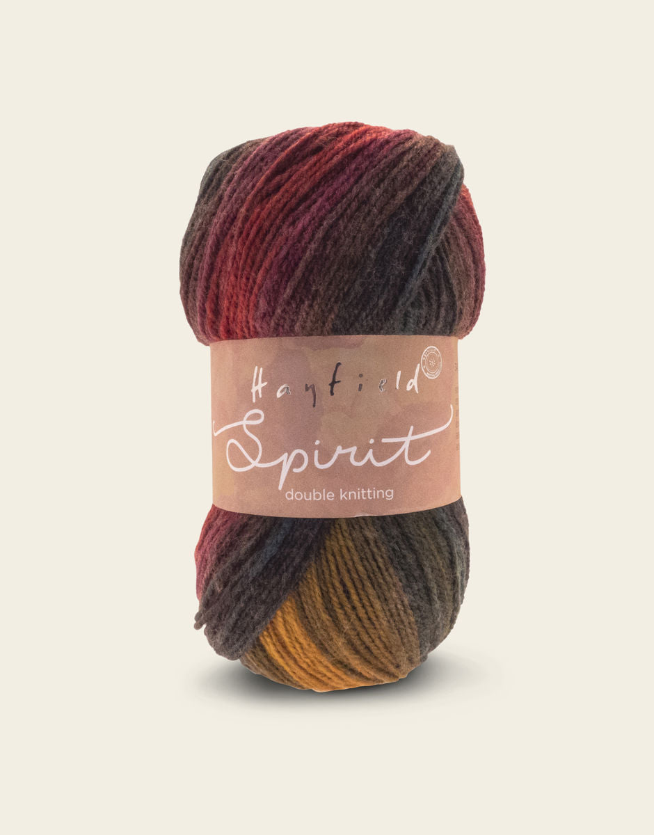 HAYFIELD SPIRIT DK, 100G
SELF PATTERNING YARN