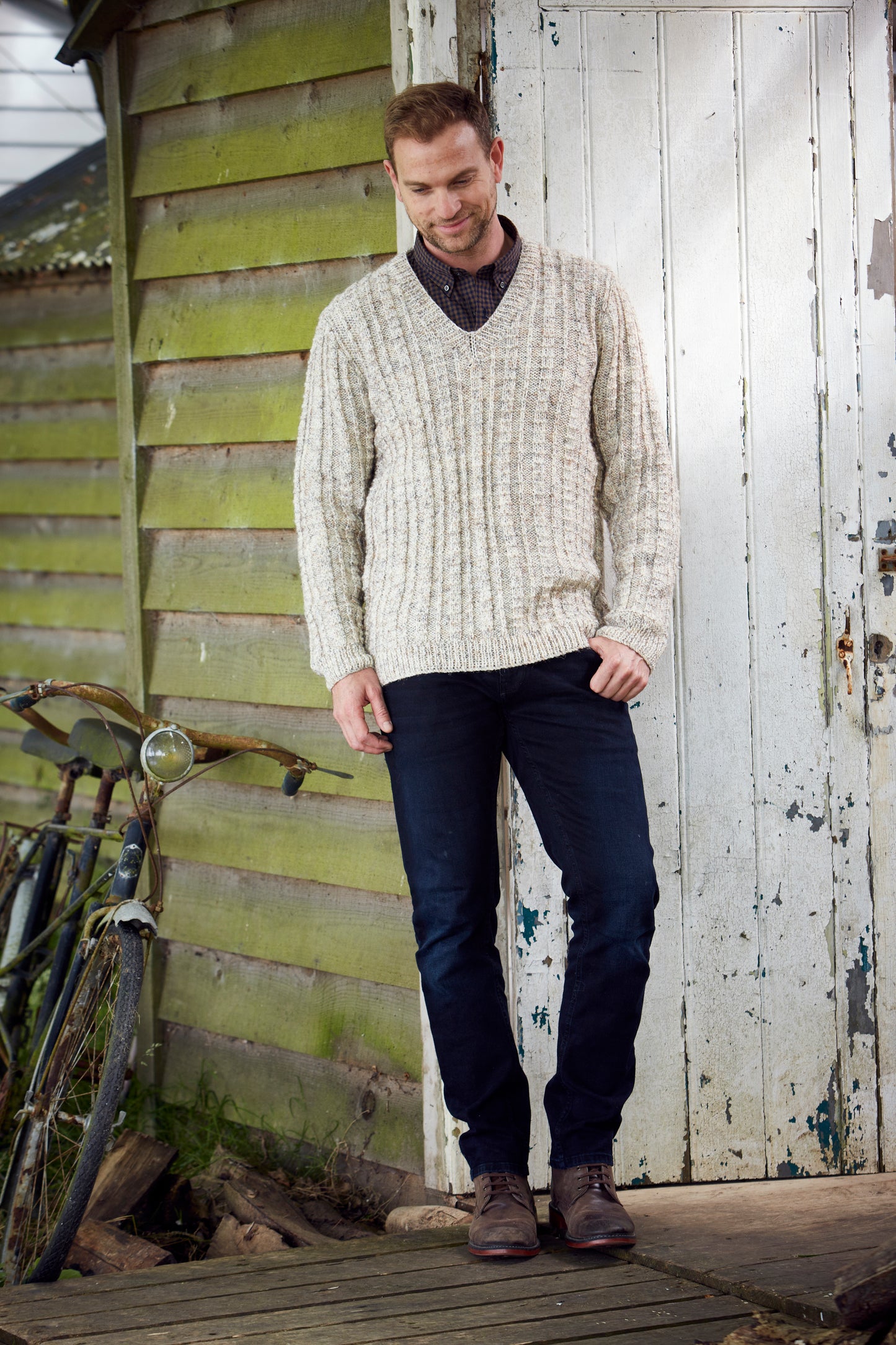 Stylecraft Pattern 9341 - Special Aran with Wool Sweater and Cardigan
