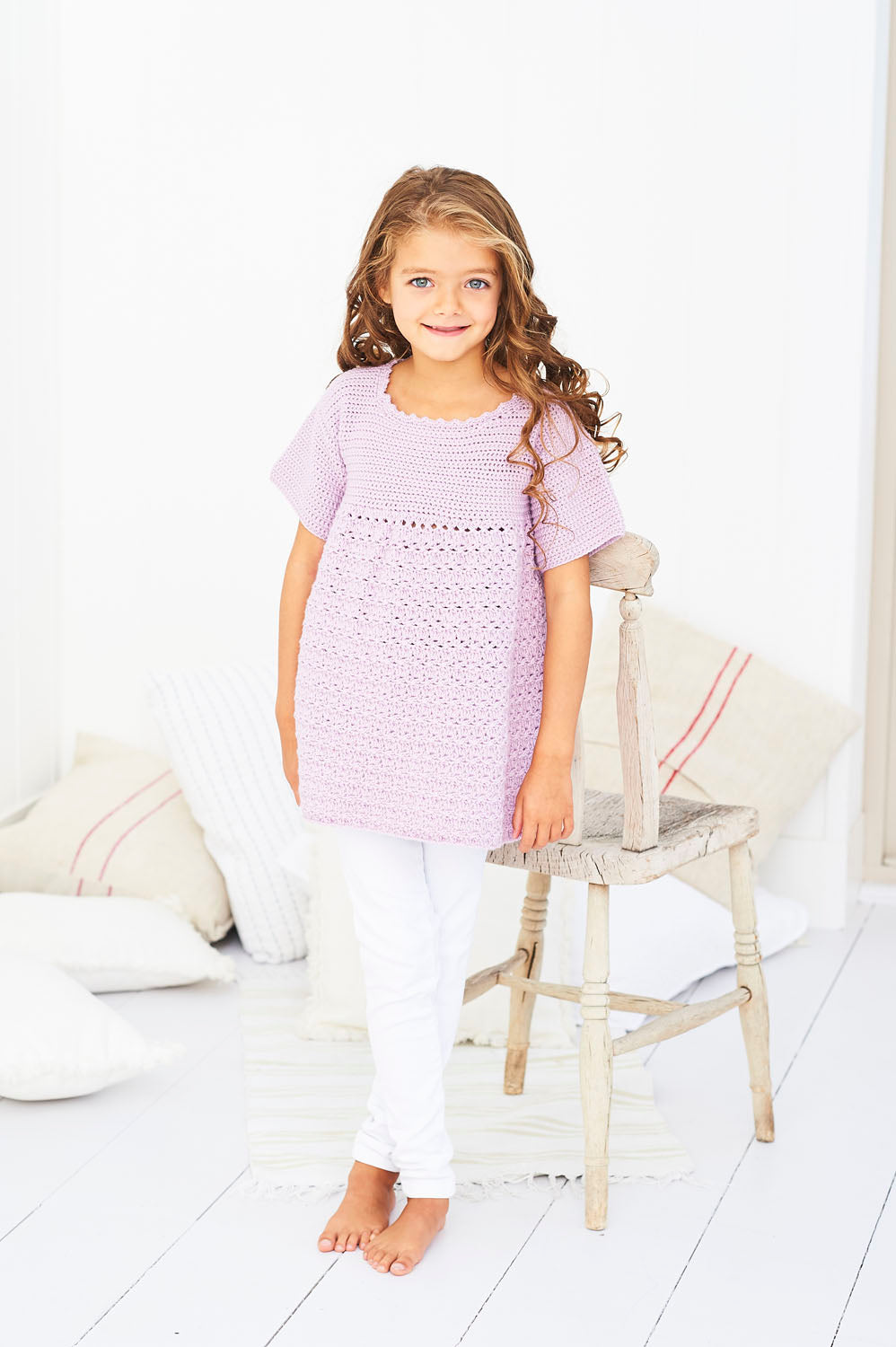Stylecraft Pattern 9607 - Bambino DK Crochet Cabbage Patch Dress