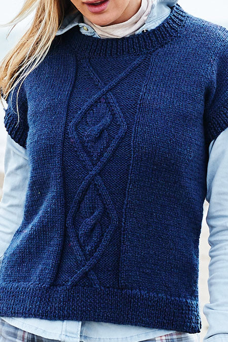 Stylecraft Pattern 9874 - Highland Heathers Aran Sweater & Slipover
