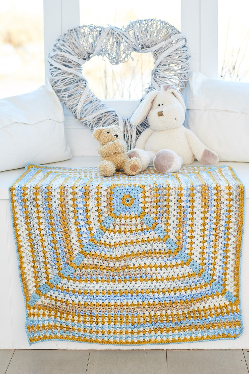 Stylecraft Pattern 10065 - Bambino Prints DK, Bambino DK Crochet Tops & Blankets