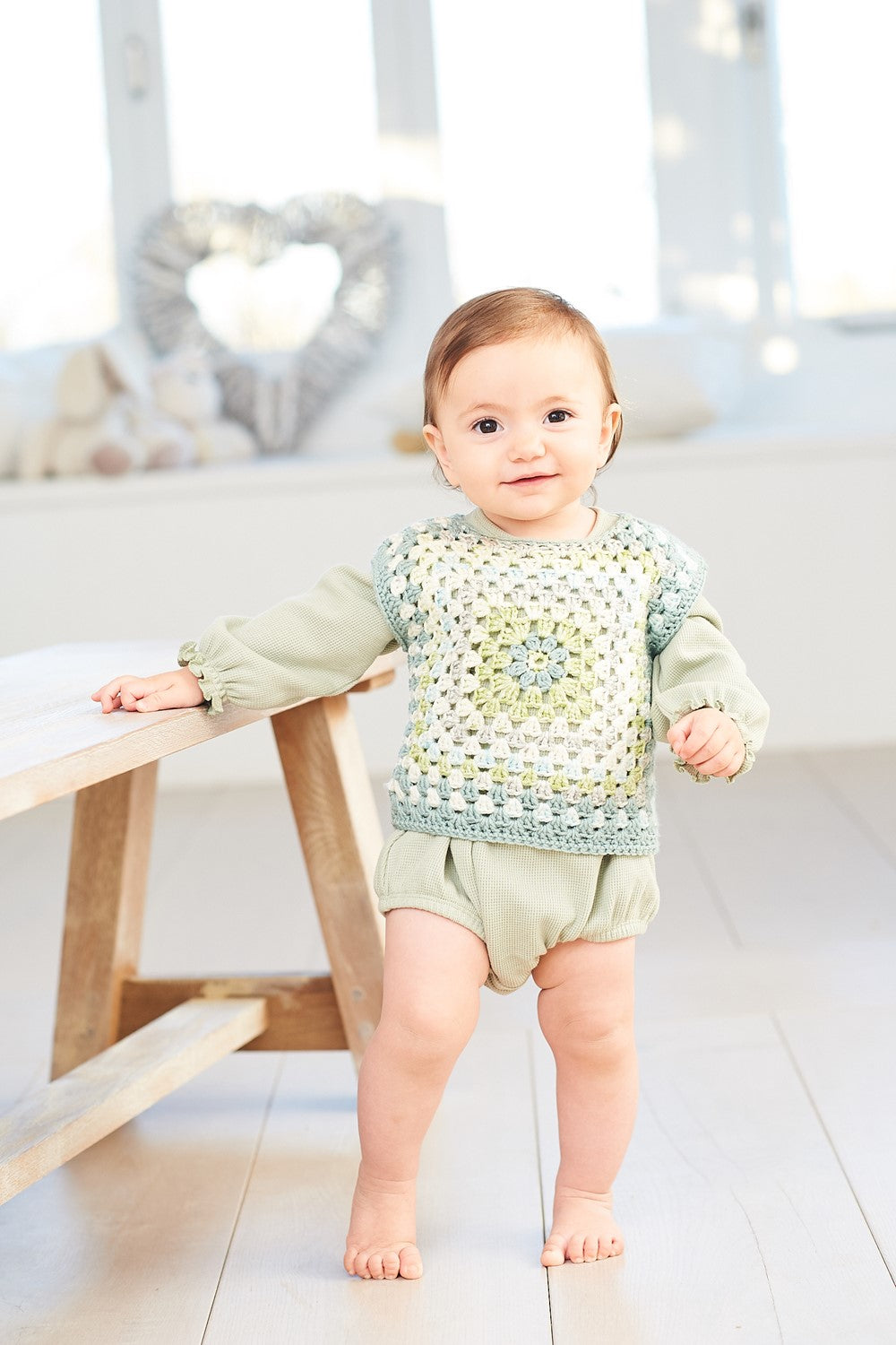 Stylecraft Pattern 10065 - Bambino Prints DK, Bambino DK Crochet Tops & Blankets