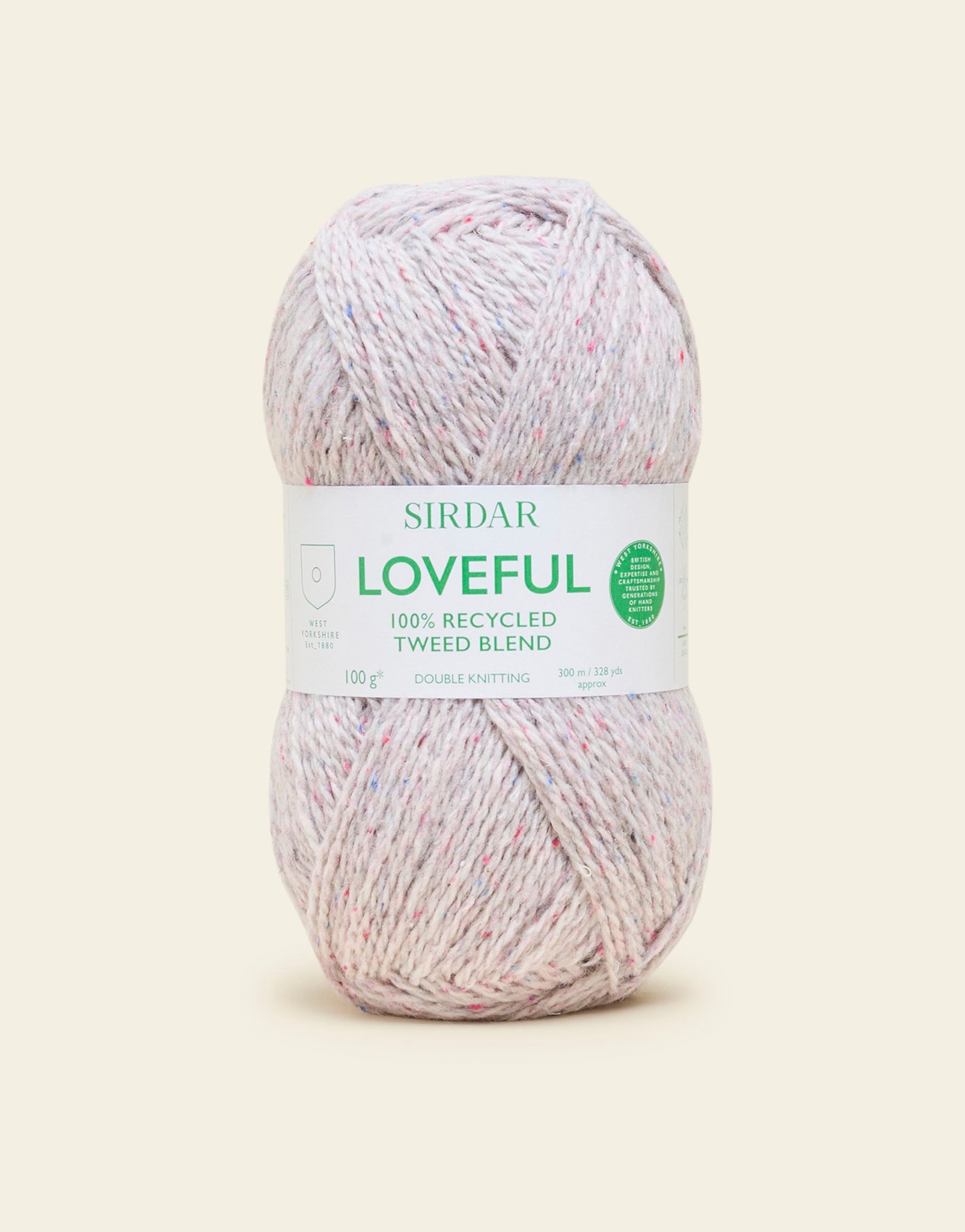 SIRDAR LOVEFUL 100% RECYCLED TWEED BLEND DK, 100G