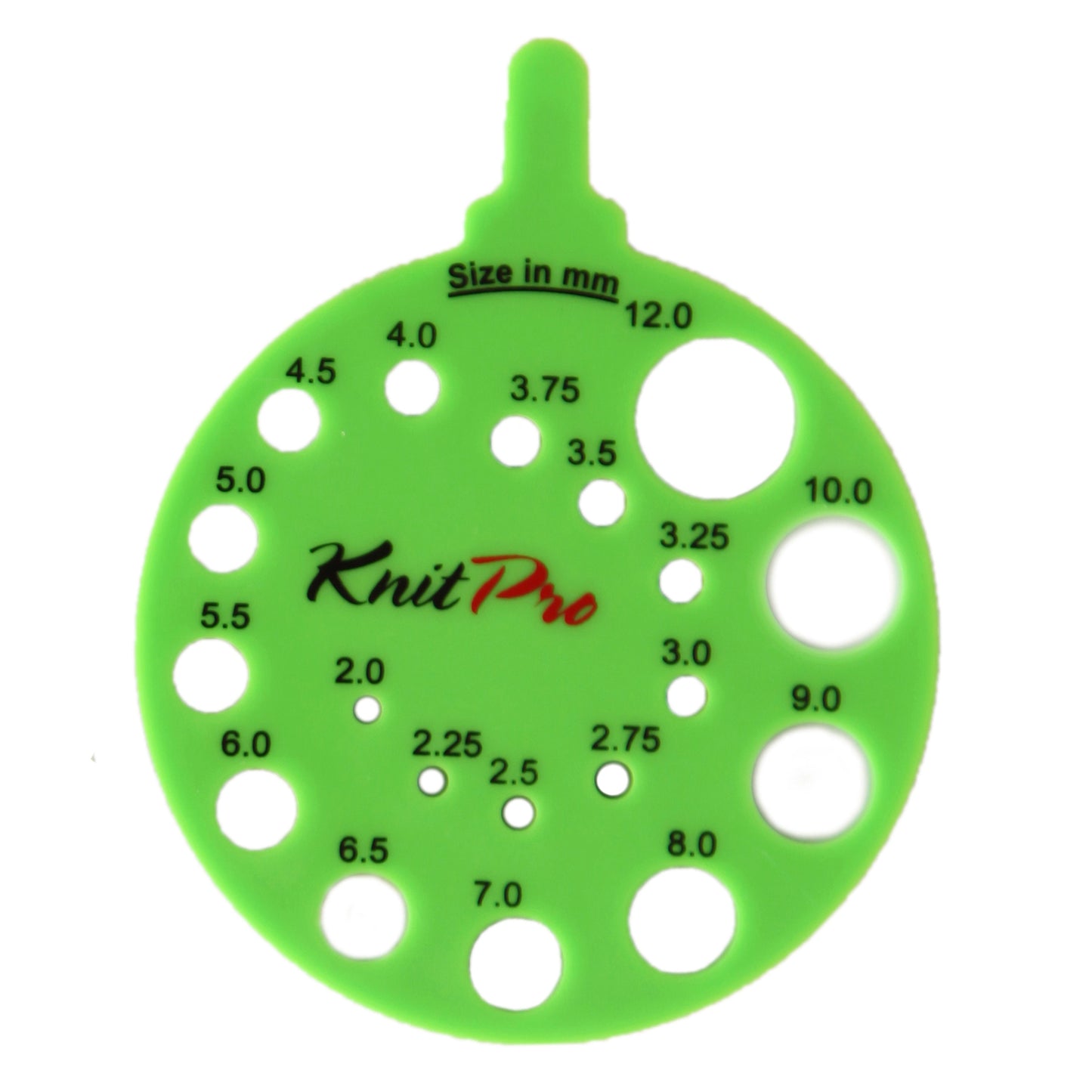 Round Needle Size Gauge