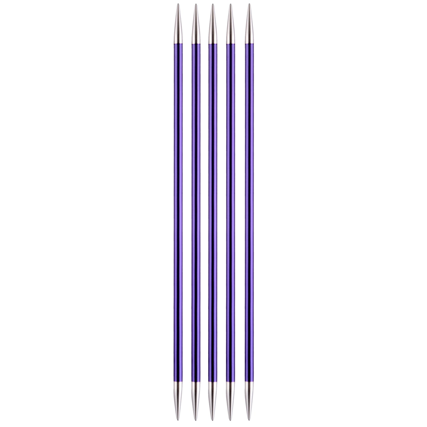 Knit Pro Zing: Double-Ended: Set of Five: 15cm Long