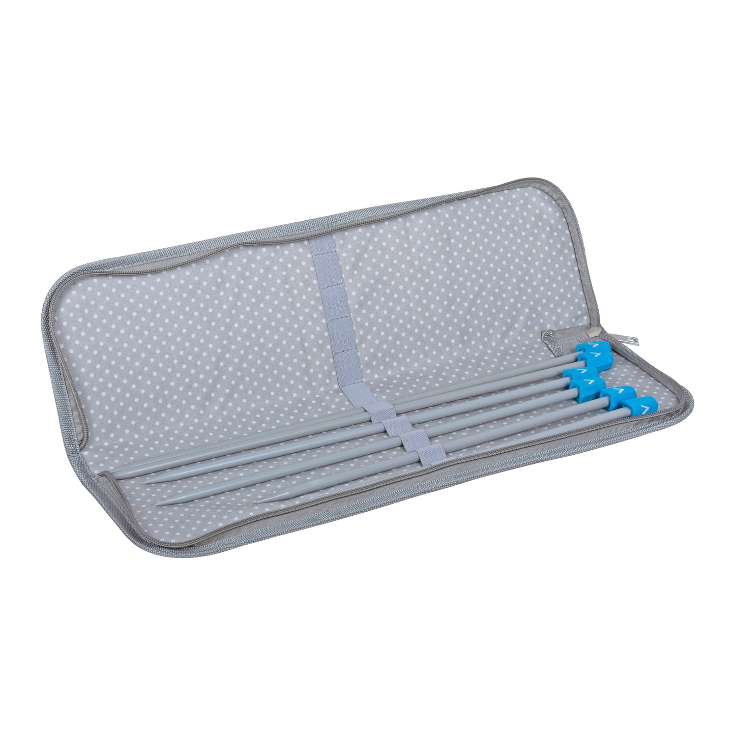 Knitting Pin Case: Embroidered: Knit Happens