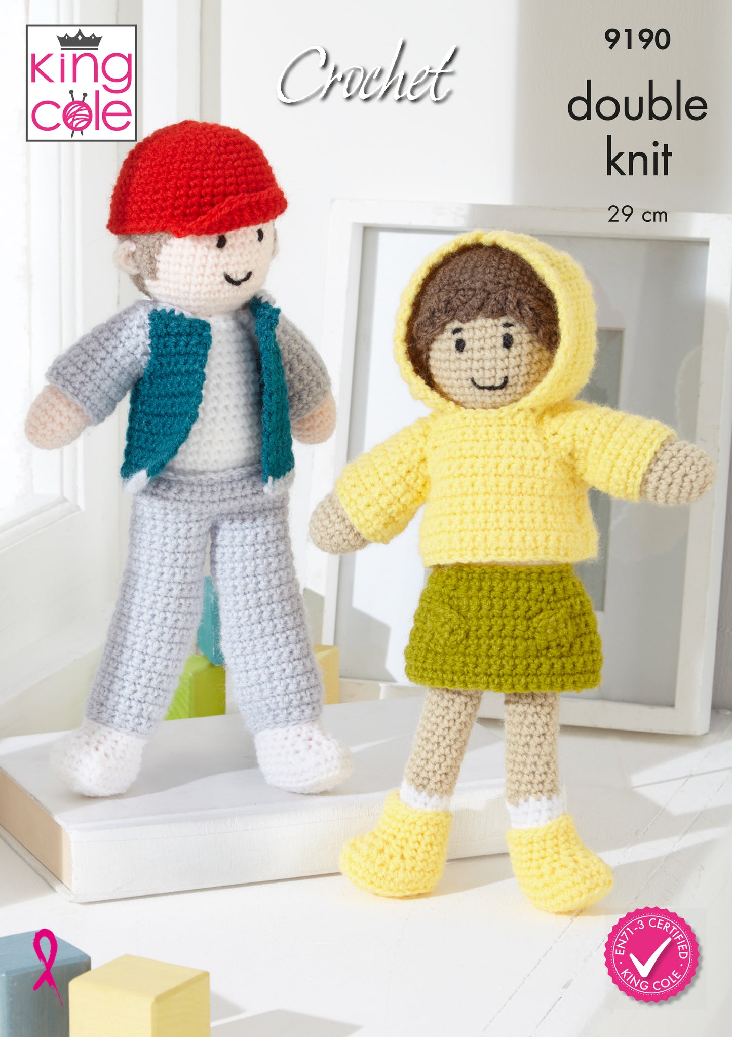 King Cole Crocheted Dolls: DK 9190
