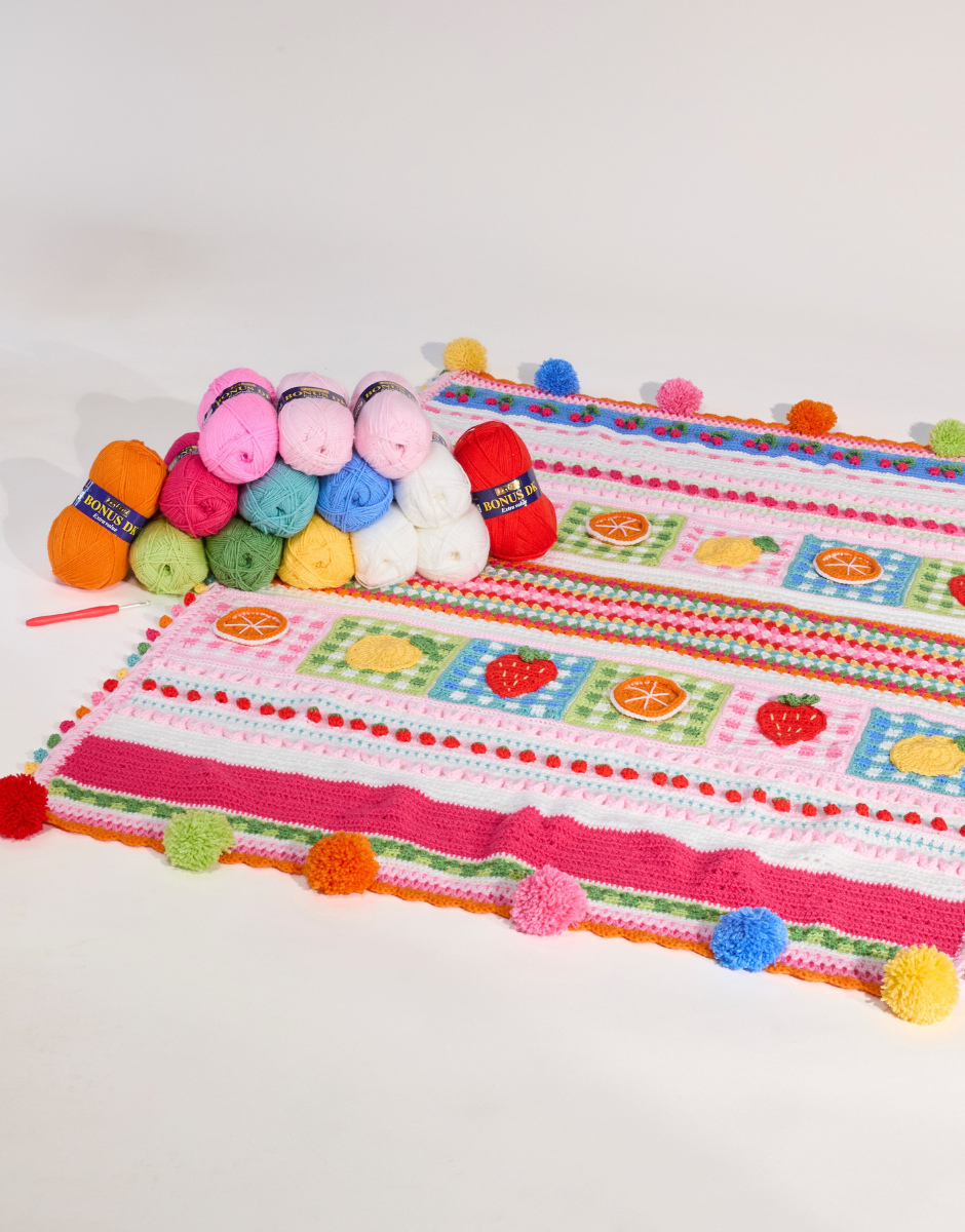 SUMMER PICNIC BLANKET CROCHET ALONG YARN BUNDLE