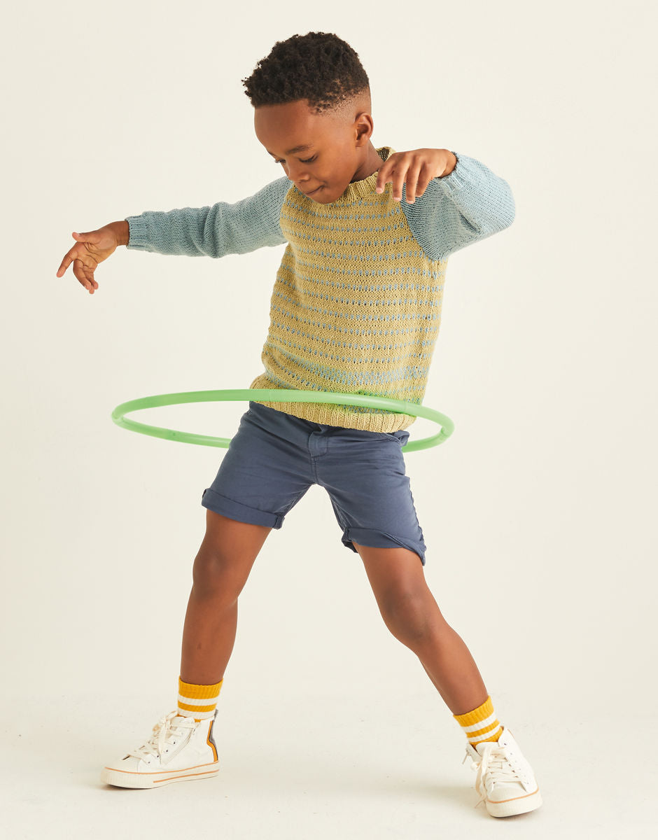 KIDS HOOPED SWEATER DK Age 3-7 2539