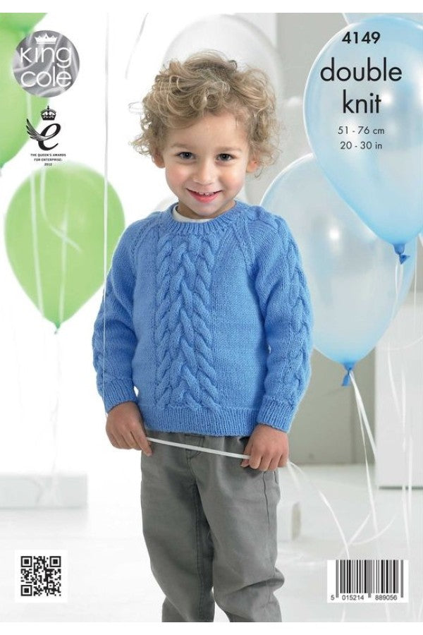 King Cole Sweater and Cardigan DK 4149