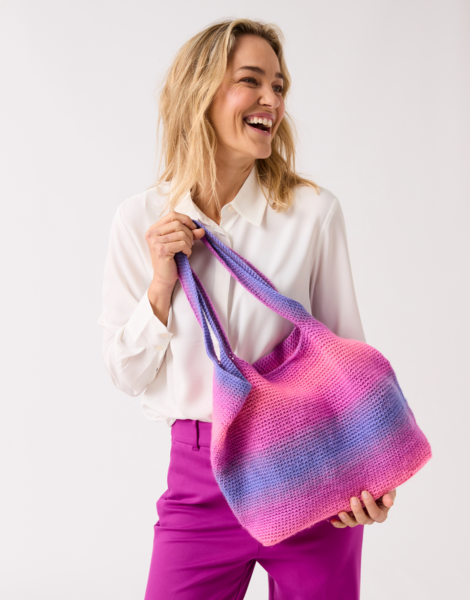 TOTALLY CROCHET TOTE BAG CROCHET PATTERN IN SIRDAR JEWELSPUN OMBRE 10848
