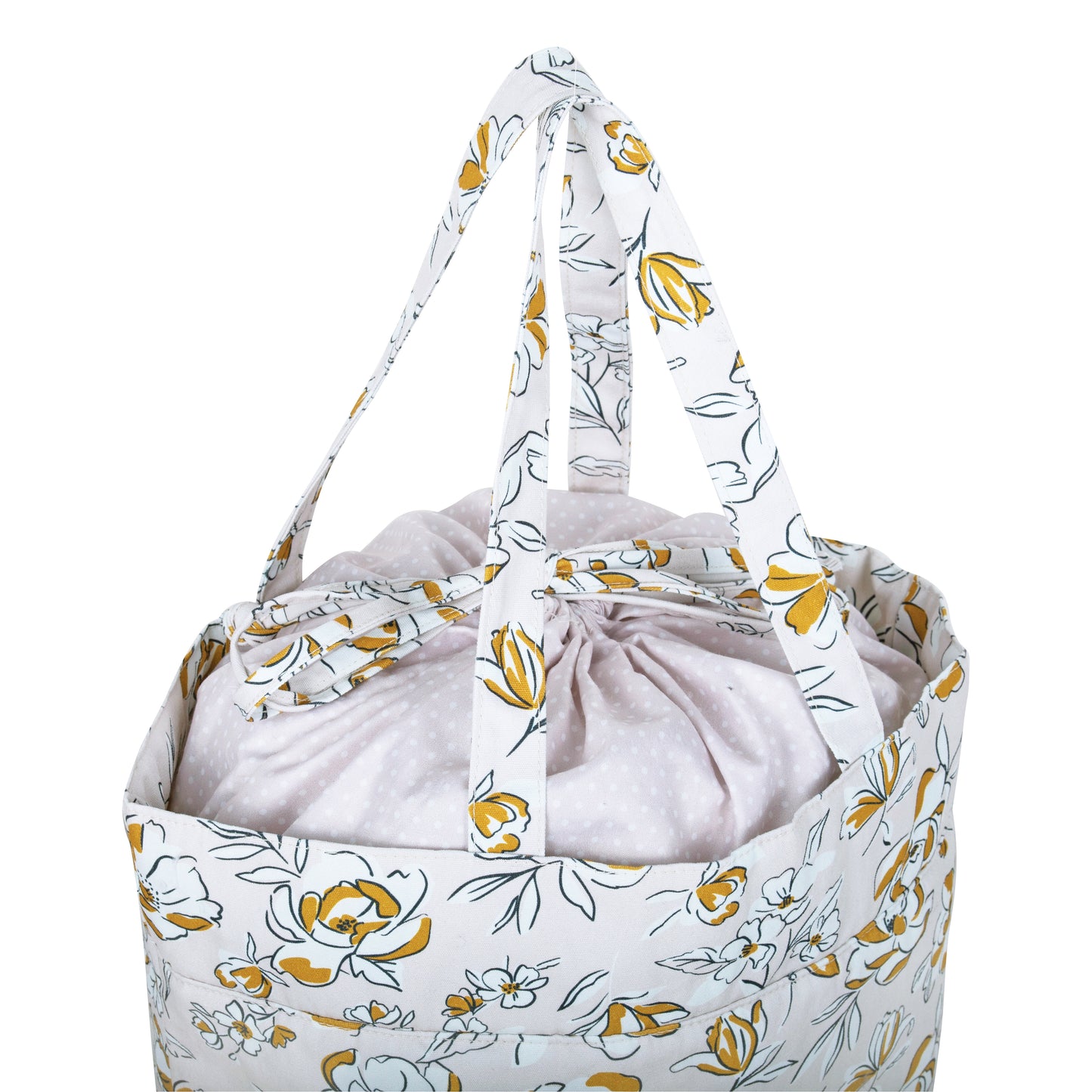Craft Bag with Drawstring: Spring Floral