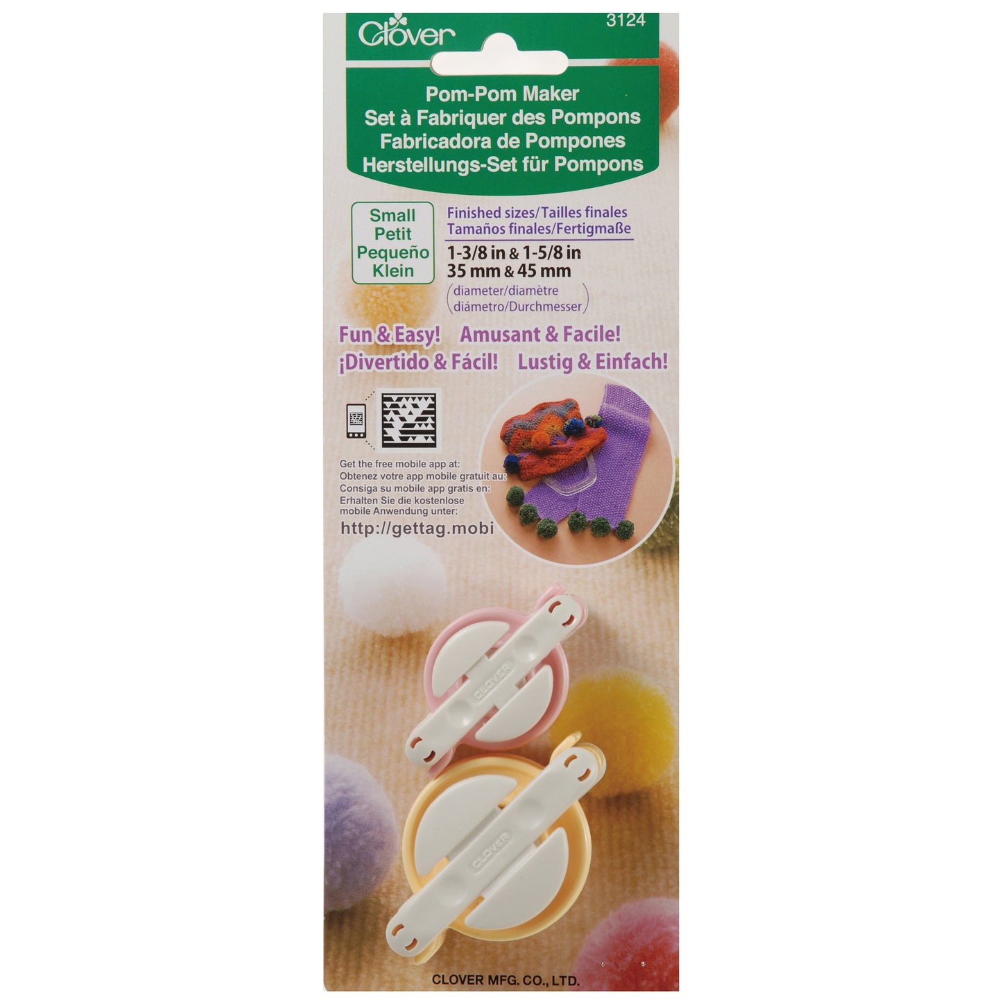 Clover Pom-Pom Maker Small