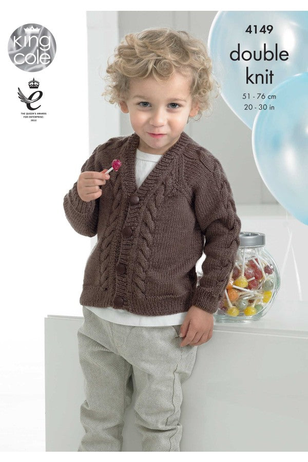King Cole Sweater and Cardigan DK 4149