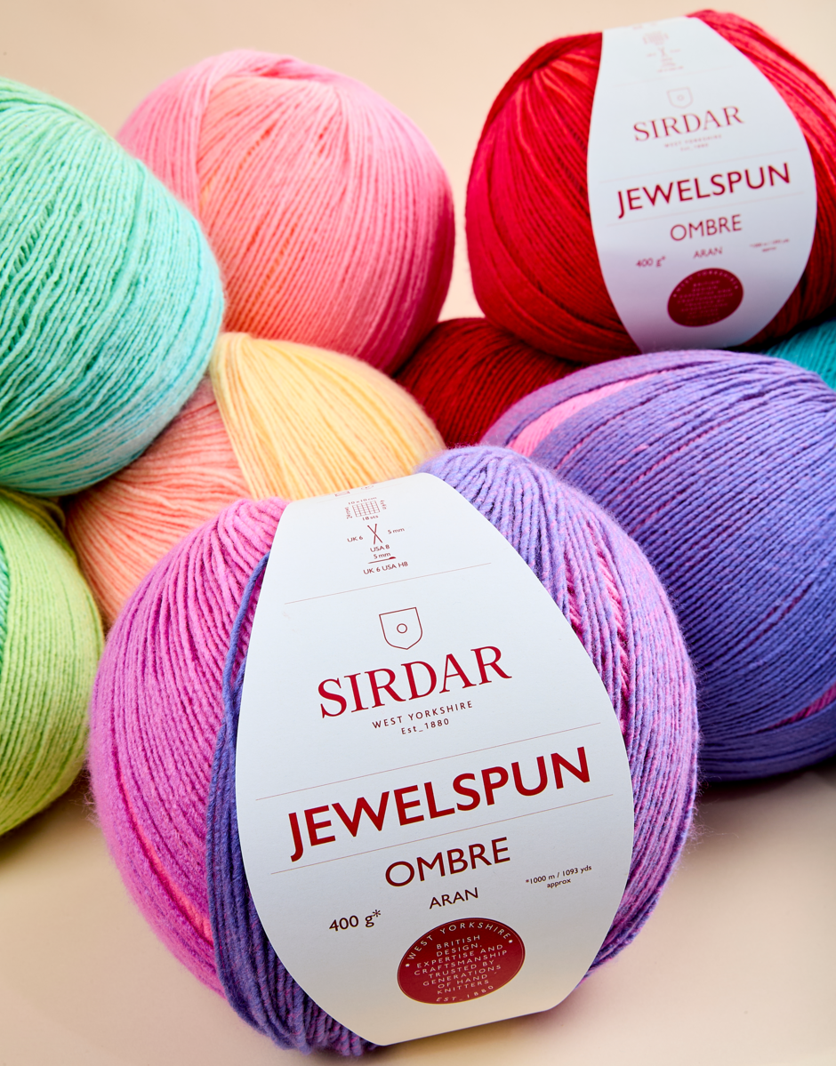 SIRDAR JEWELSPUN OMBRE ARAN, 400G
EXTRA LARGE 400G BALLS