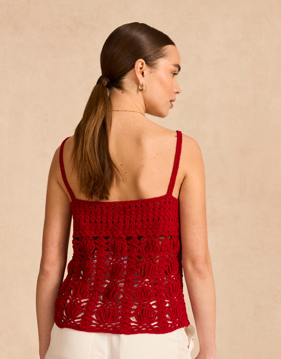 SHELLY STRAPPY TOP CROCHET PATTERN IN SIRDAR STORIES 10832