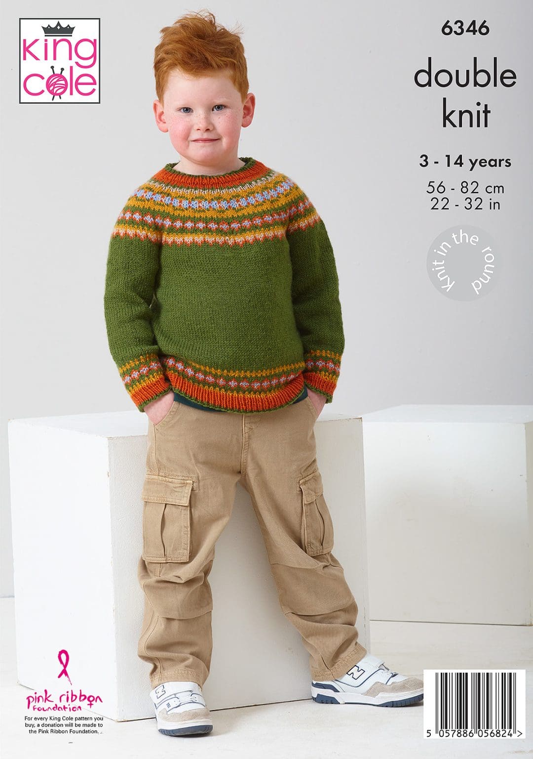 Fairisle Sweaters knitted in Merino Blend DK
King Cole Pattern 6346