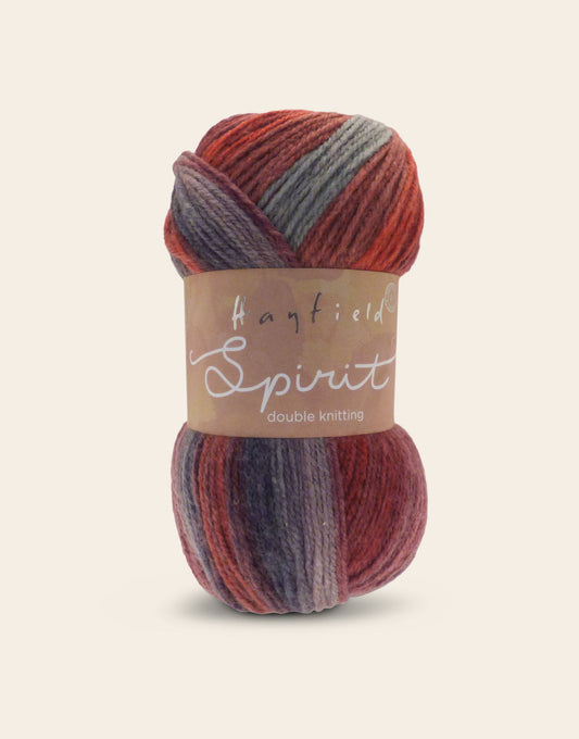 HAYFIELD SPIRIT DK, 100G
SELF PATTERNING YARN