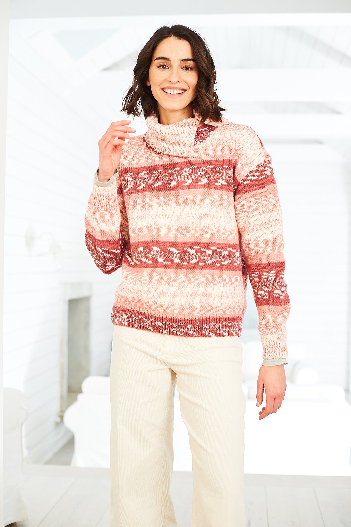 Stylecraft Pattern 10073 - Easy Fair Isle Effect Sweaters Aran