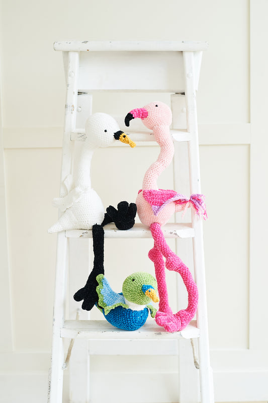 Stylecraft Pattern 10086 - Squeeze Me Crochet Flamingo, Swan and Duck DK