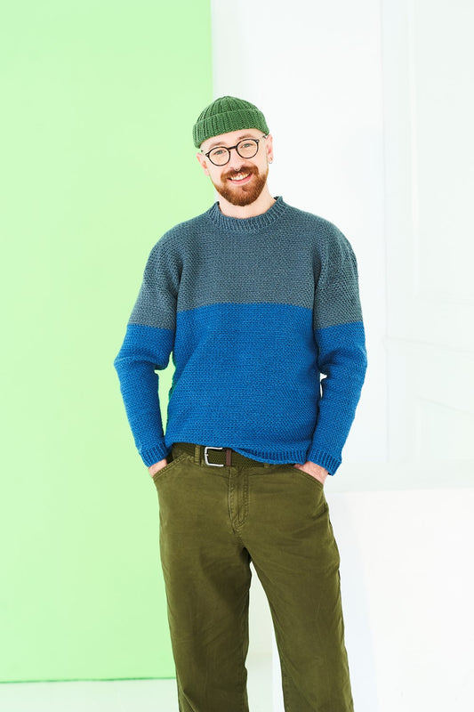 Stylecraft Pattern 10228 - Bambino DK, Highland Heathers DK Sweater & Cardigan (Crochet)