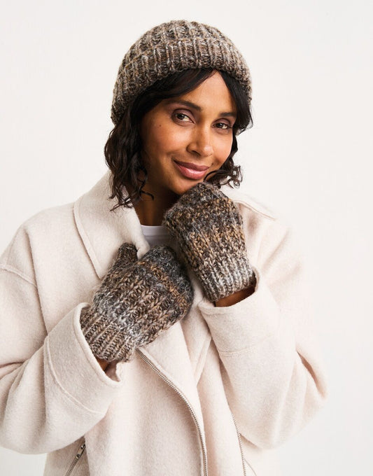 Sirdar MARBLED HAT & MITTENS KNITTING PATTERN IN JEWELSPUN WITH WOOL CHUNKY 10808