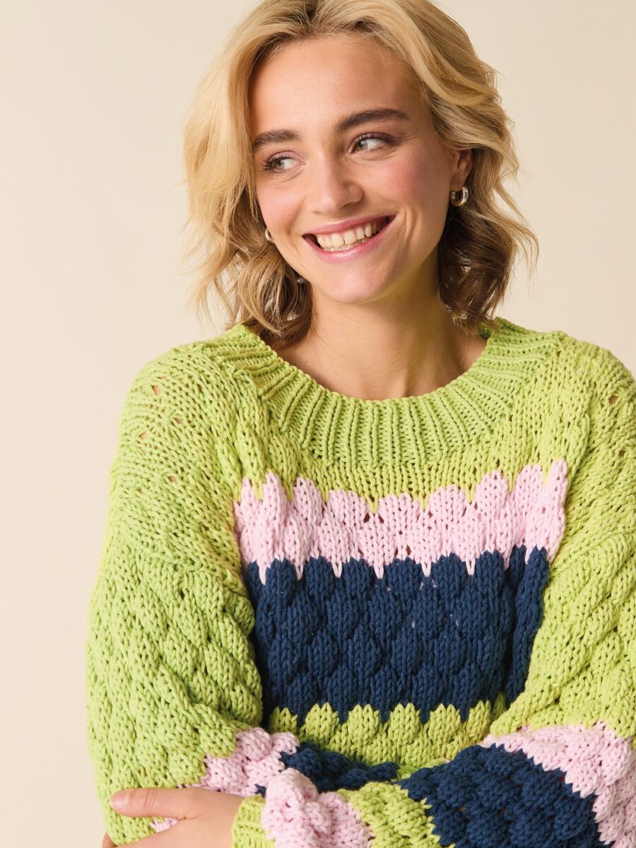 STRIPES BUT BETTER SWEATER KNITTING PATTERN IN SIRDAR STORIES CHUNKY 10872