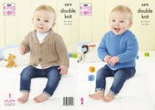 Load image into Gallery viewer, Baby Sweater &amp; Jacket Knitted in Big Value Baby DK 50g 5472
