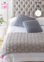 Load image into Gallery viewer, Bed Runner &amp; Cushions Knitted in Big Value BIG 5534

