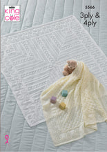 Load image into Gallery viewer, Baby Blankets Knitted in Comfort 3Ply 5566
