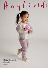 Load image into Gallery viewer, Daisy Chain Cardigan in Hayfield Baby Blossom Chunky
