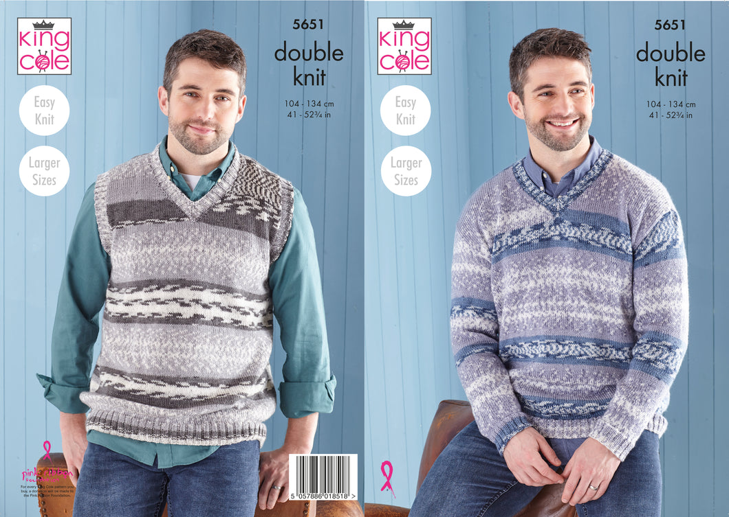 Sweater & Tank Top Knitted in Fjord DK 5651