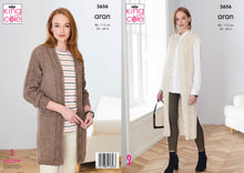 Load image into Gallery viewer, Waistcoat &amp; Jacket Knitted in Forest Aran 5656
