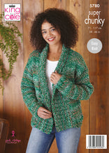 Load image into Gallery viewer, Cardigan &amp; Sweater Knitted in Christmas Super Chunky 5780
