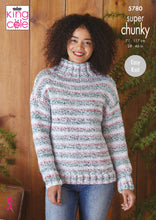 Load image into Gallery viewer, Cardigan &amp; Sweater Knitted in Christmas Super Chunky 5780
