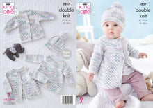 Load image into Gallery viewer, Matinee Coat, Angel Top, Jacket &amp; Hat Knitted in Little Treasures DK 5857
