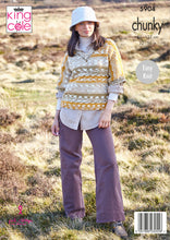 Load image into Gallery viewer, Round &amp; V Neck Sweaters Knitted in Nordic Chunky 5904
