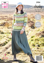 Load image into Gallery viewer, Sweater &amp; Cardigan Knitted in Nordic Chunky 5906
