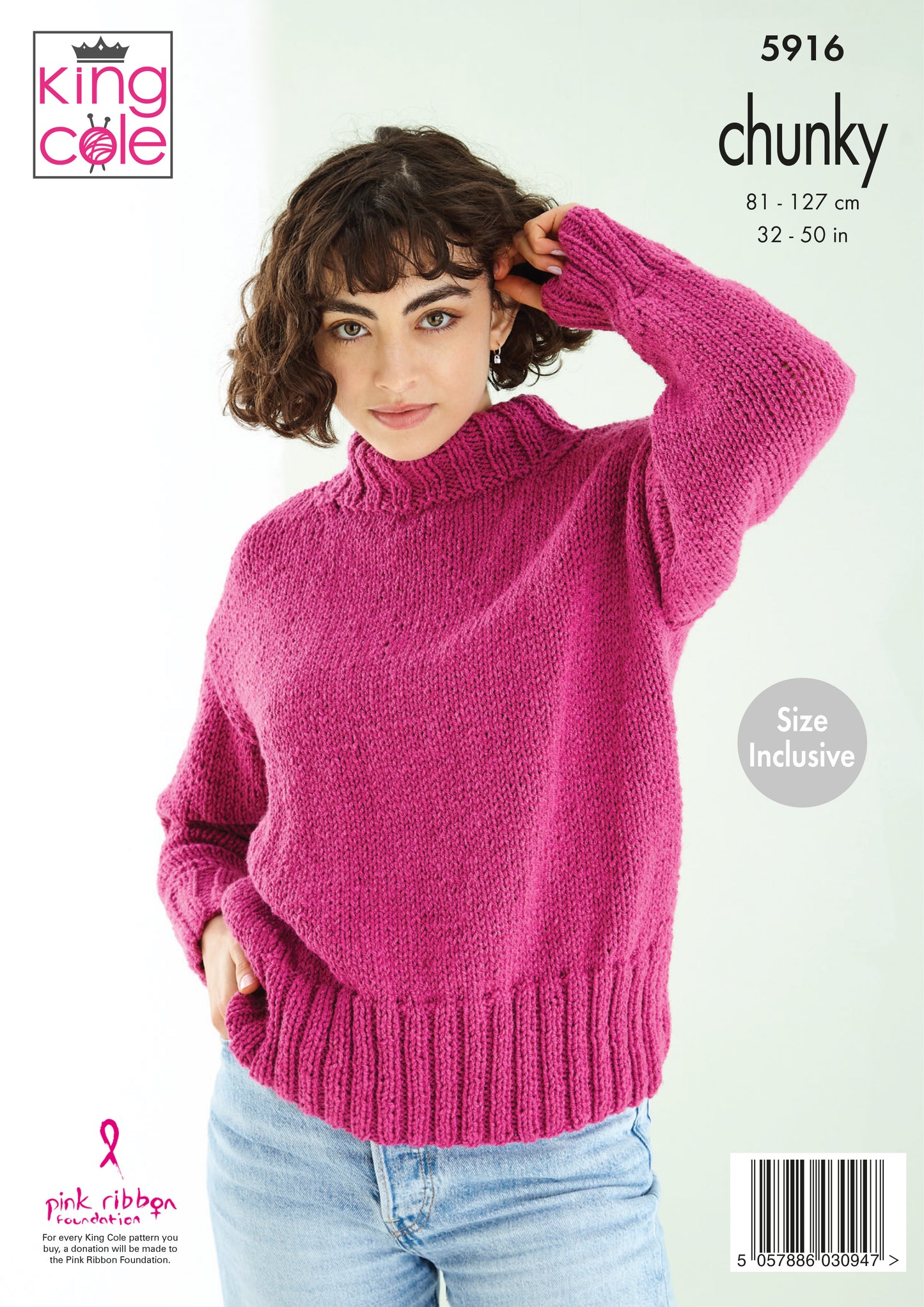 King Cole Sweaters Knitted in Subtle Drifter Chunky 5916