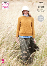 Load image into Gallery viewer, Sweaters Knitted in Wool Aran 5963
