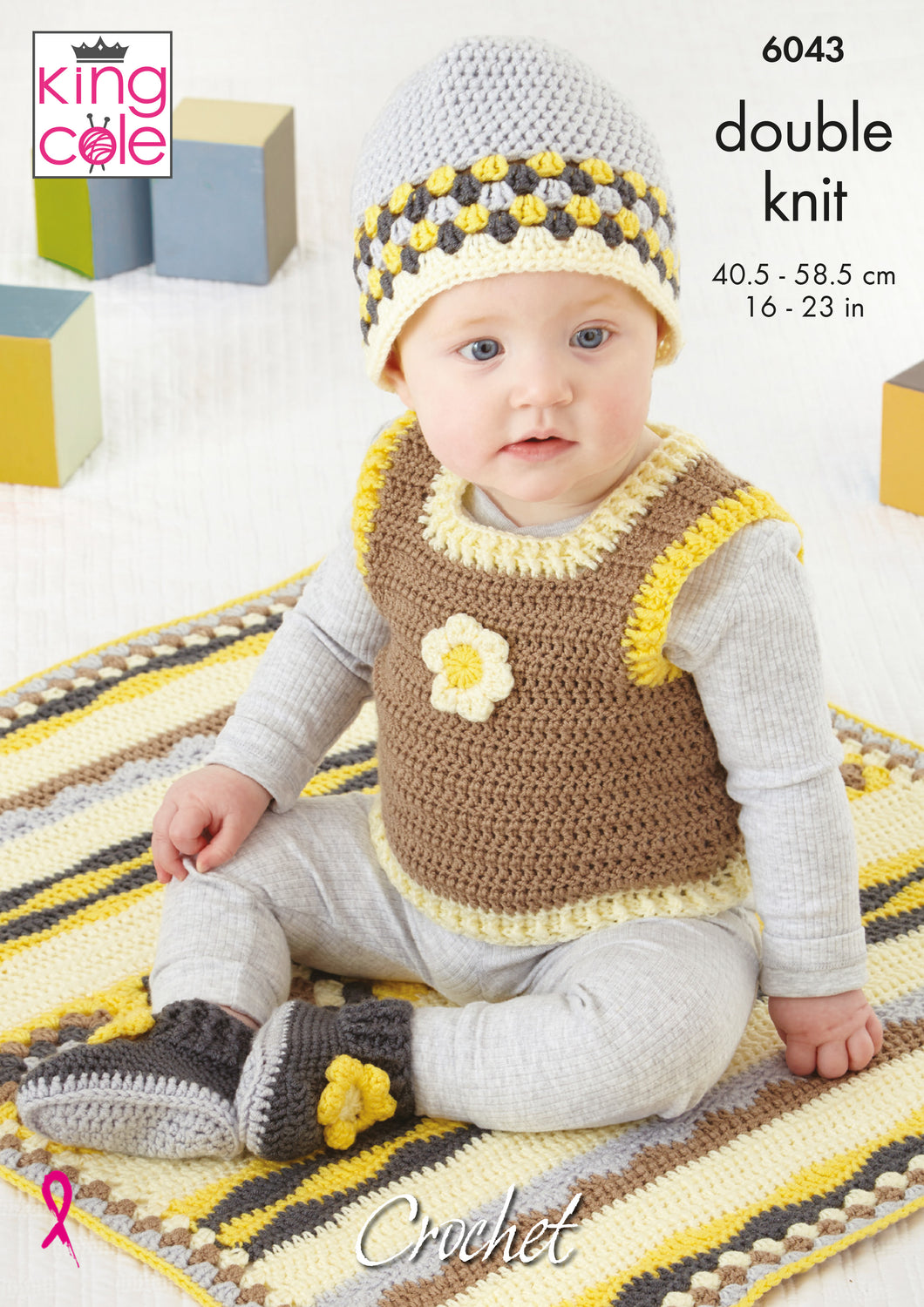 Traditional Baby Set: Crocheted in King Cole Cherished DK 6043