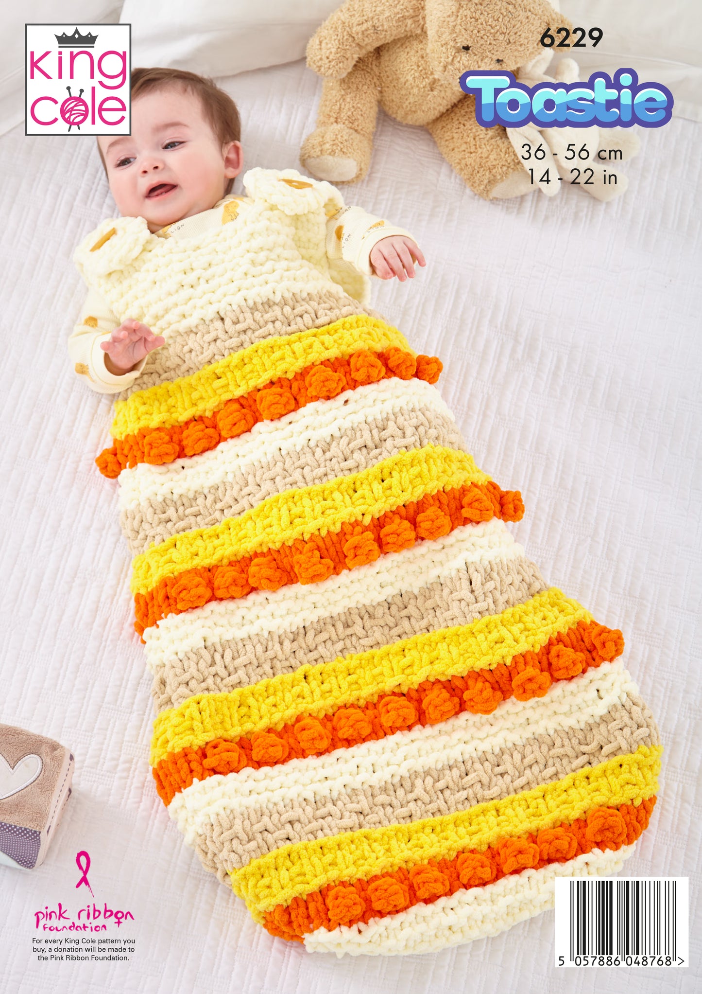 King Cole Baby Set Knitted in Toastie 6229