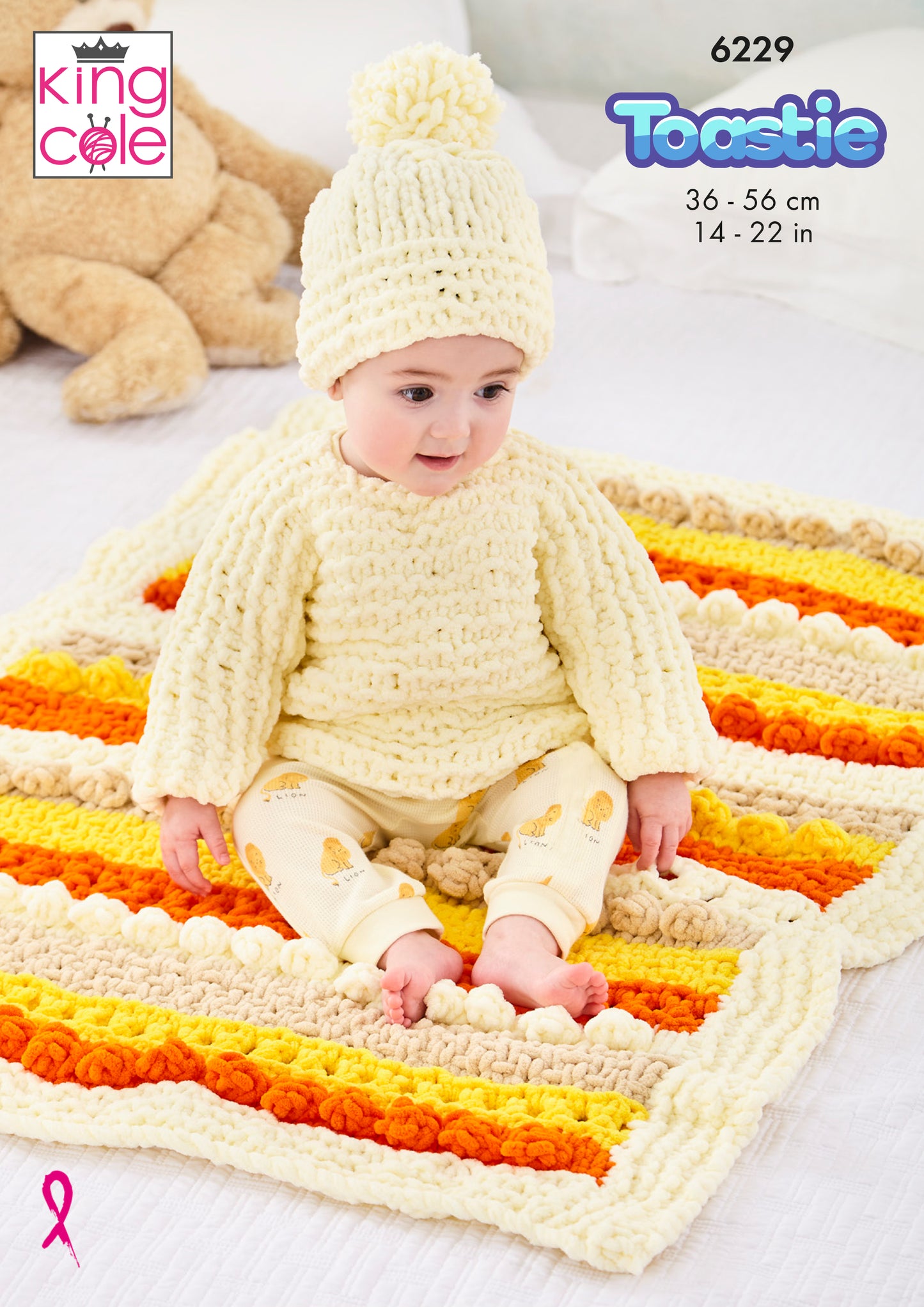 King Cole Baby Set Knitted in Toastie 6229