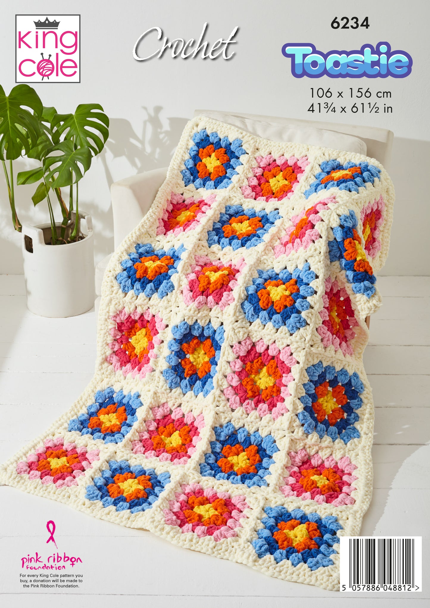 King Cole Blankets Crocheted in Toastie 6234