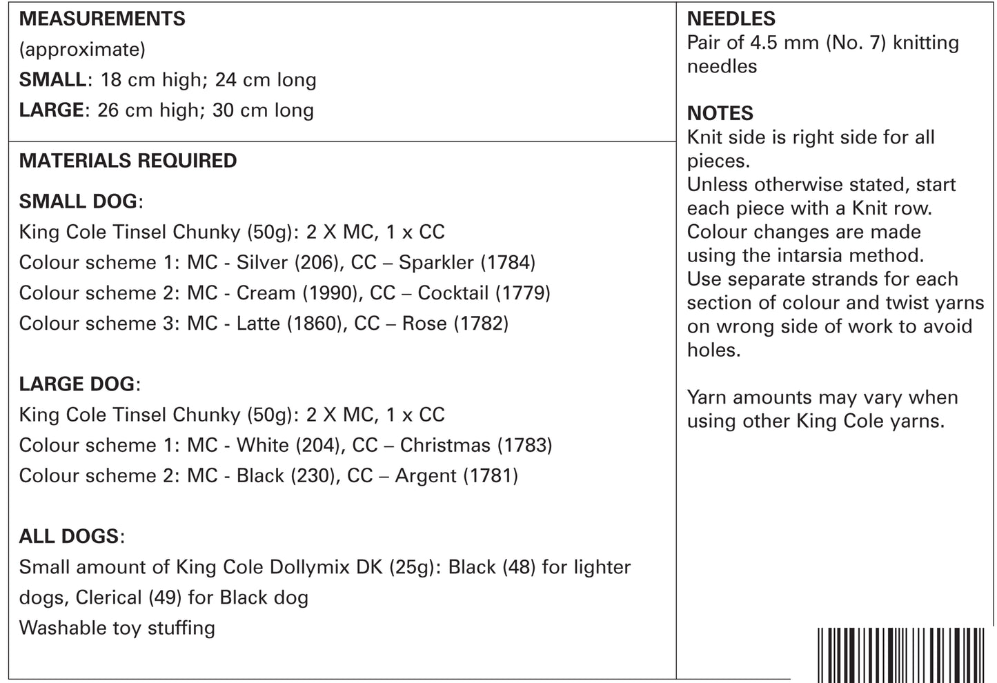 Tinsel Chunky Westie Style Dogs 9056